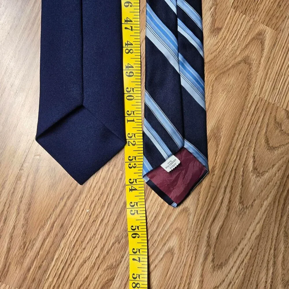 Men's Blue and Navy Neck Tie Bundle
